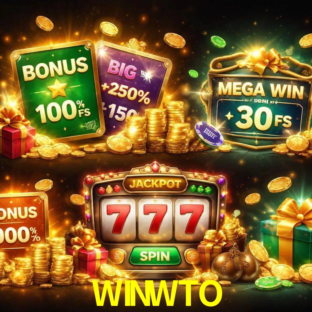 Tipos de bonos WINWTO incluyendo recompensas de bienvenida y promociones continuas